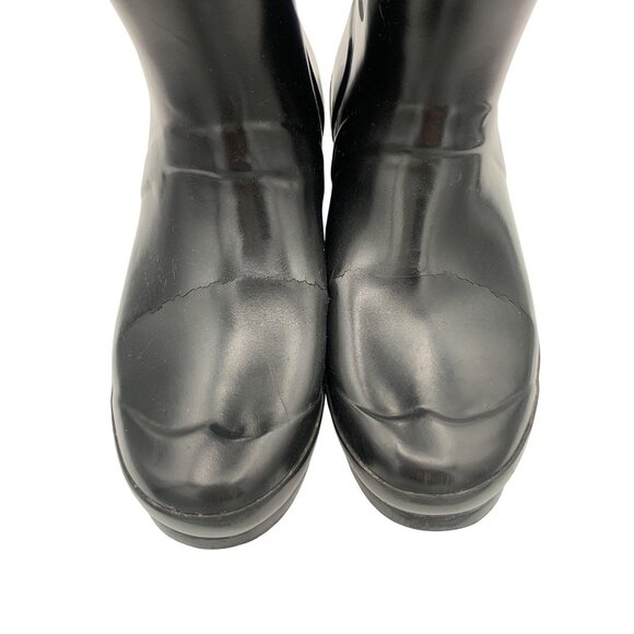 Women’s Hunter Black Rain Boots Size 7 - Picture 6 of 14